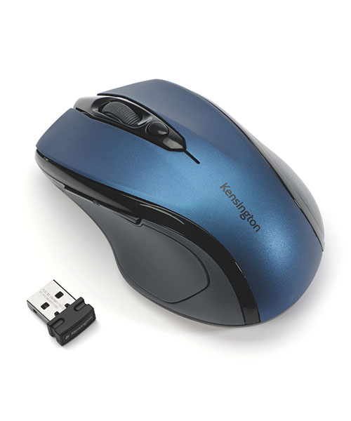 Kensington Pro Fit® Orta Boy Kablosuz Mouse, Safi Mavi K72421WW