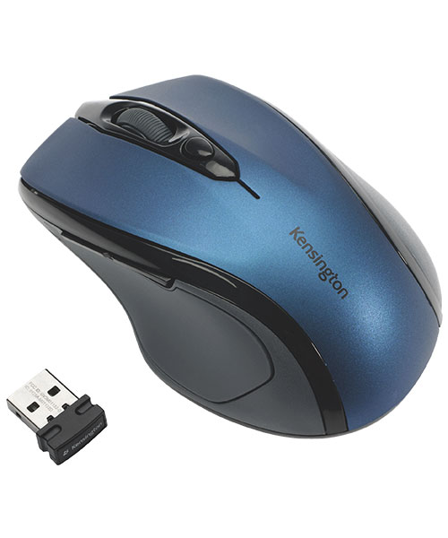 Kensington Pro Fit® Orta Boy Kablosuz Mouse, Safi Mavi K72421WW