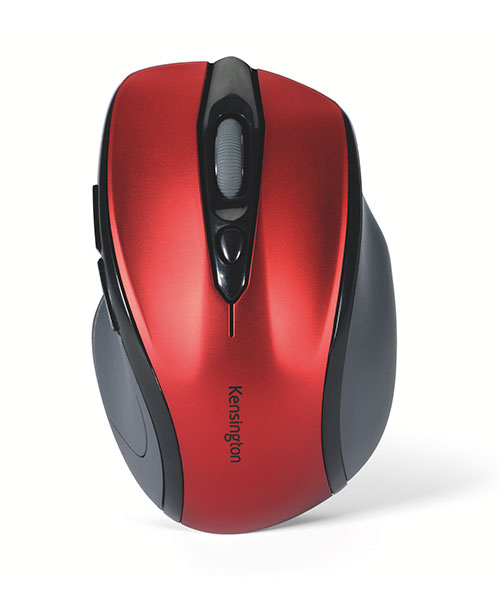 Kensington Pro Fit® Orta Boy Kablosuz Mouse, Ruby Kırmızı K72422WW