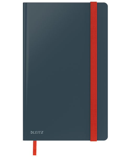 Leitz Cosy Soft Touch Ciltli Kapaklı Kareli Orta Boy Defter A5 44540089 Gri