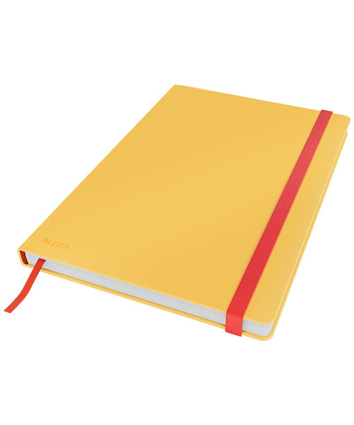 Leitz Cosy Soft Touch Ciltli Kapaklı Kareli Büyük Boy Defter B5 44820019 Sarı