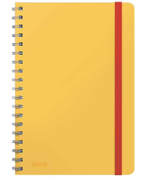 Leitz Cosy Soft Touch Spiralli Büyük Boy Kareli Defter B5 44840019 Sarı