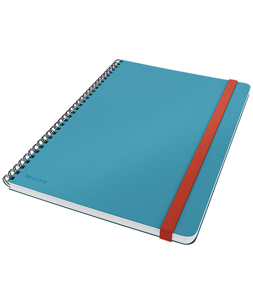 Leitz Cosy Soft Touch Spiralli Büyük Boy Kareli Defter B5 44840061 Mavi