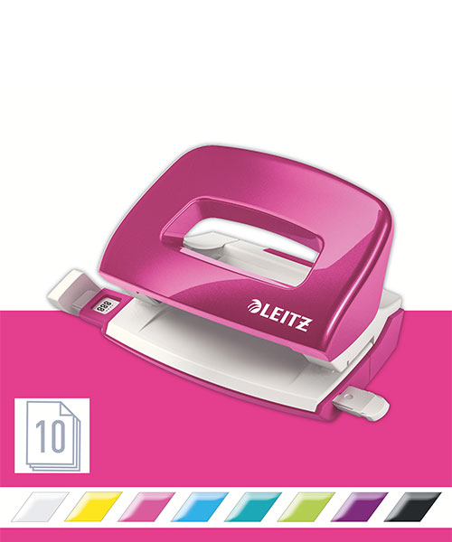 Leitz Delgeç WOW Mini 10 Sayfa Kapasiteli 50601023 Metalik Pembe