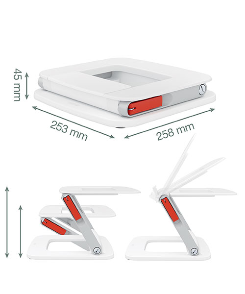 Leitz Ergo Çok Açılı Laptop Standı 64240001 Beyaz