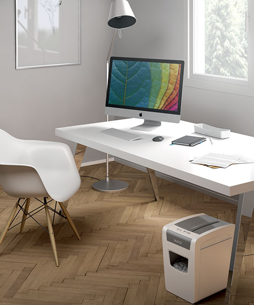 Leitz Iq Slim Home Office Evrak İmha Makinesi Beyaz 80010000