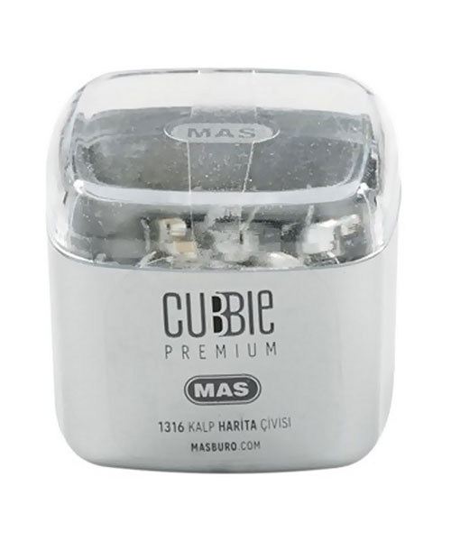 Mas Cubbie Premium Kalp Harita Çivisi Silver 1316