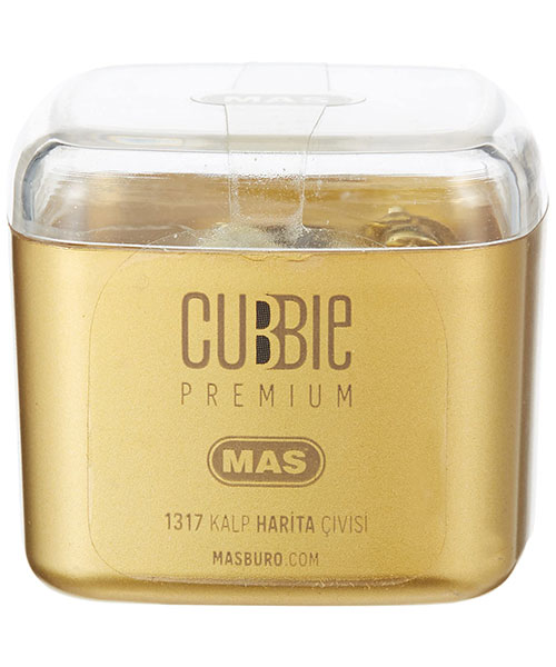 Mas Cubbie Premium Kalp Harita Çivisi Gold 1317