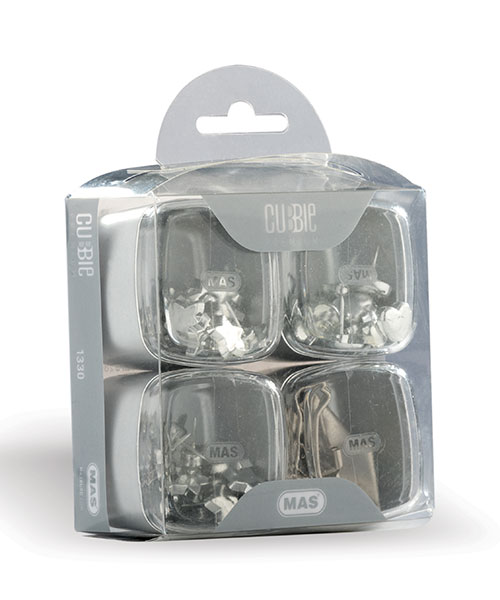 Mas Cubbie Premium 4 Lü Pvc Kutu Silver 1330